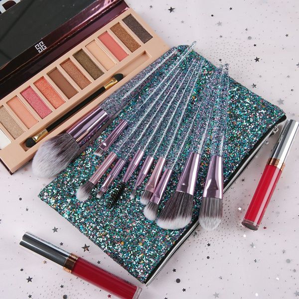 professional 10pcs diamond crystal makeup brushes set 10 pieces clear handle make up brushes foundation eyeshadow blending cosmetics brushes
professional 10pcs diamond crystal makeup brushes set 10 pieces clear handle make up brushes foundation eyeshadow blending cosmetics brushes