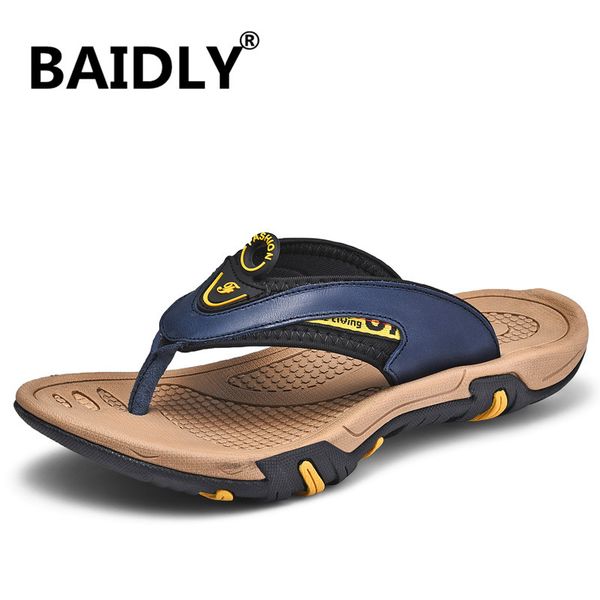 slippers men's summer sandals breathable leather flip-flops men beach casual shoes moccasins man outdoor, Black
slippers men's summer sandals breathable leather flip-flops men beach casual shoes moccasins man outdoor, Black