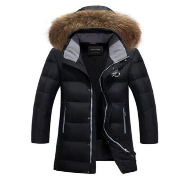 brand 2018 winter new men's fashion warm long down jacket hooded fur collar white duck down coat plus size 5xl 6xl, Black
brand 2018 winter new men's fashion warm long down jacket hooded fur collar white duck down coat plus size 5xl 6xl, Black