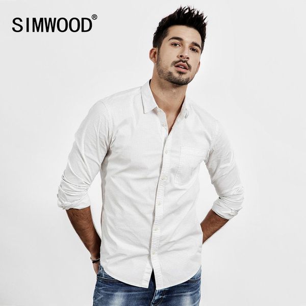 simwood 2019 autumn summer casual plaid shirts men micro check shirt male plus size clothing 190214, White;black
simwood 2019 autumn summer casual plaid shirts men micro check shirt male plus size clothing 190214, White;black