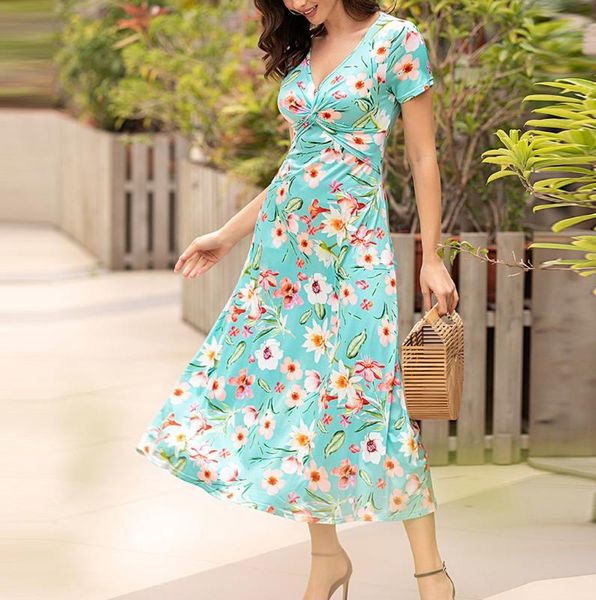 fashion maxi dress womens v-neck short sleeve print cross knot summer long dress vestidos de festa vestidos mujer #js5, Black;gray
fashion maxi dress womens v-neck short sleeve print cross knot summer long dress vestidos de festa vestidos mujer #js5, Black;gray
