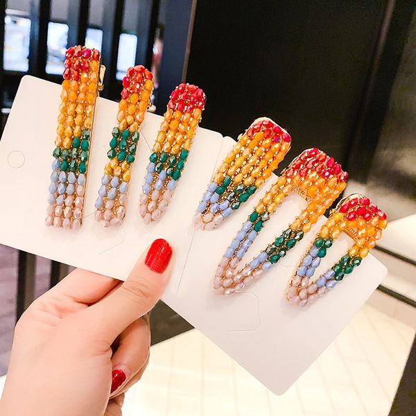 1pc korea fashion color blink beads fairy bb clip girl simple cute beading beautiful hairpins hair accessories, Golden;white
1pc korea fashion color blink beads fairy bb clip girl simple cute beading beautiful hairpins hair accessories, Golden;white