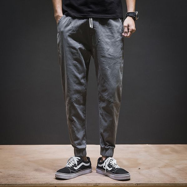 solid color male pants elastic waist pants men breathable man joggers casual trousers, Black
solid color male pants elastic waist pants men breathable man joggers casual trousers, Black