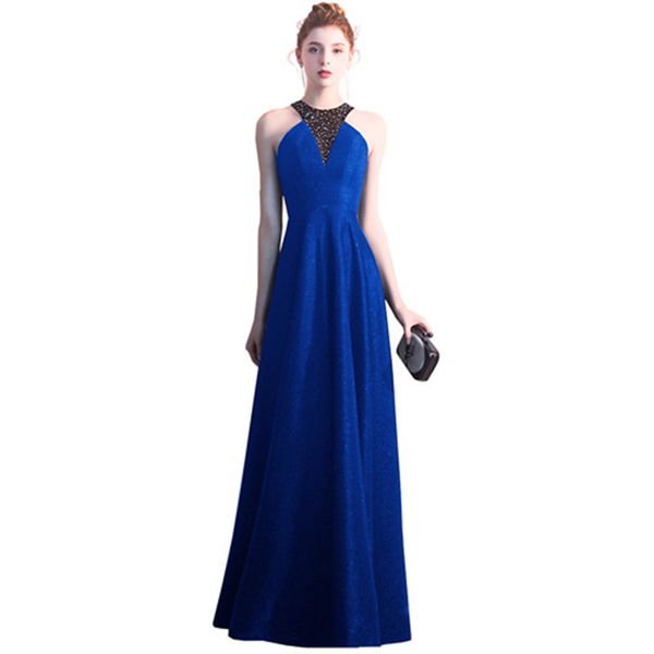 halter neck evening dresses with crystal 2020 open back long evening gowns new party dress black navy royal blue, Black;red
halter neck evening dresses with crystal 2020 open back long evening gowns new party dress black navy royal blue, Black;red