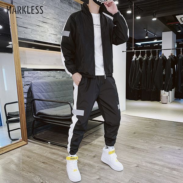men's tracksuits markless mens outdoor sports suits casual fashion soft jackets regular fit pants 026, Gray
men's tracksuits markless mens outdoor sports suits casual fashion soft jackets regular fit pants 026, Gray