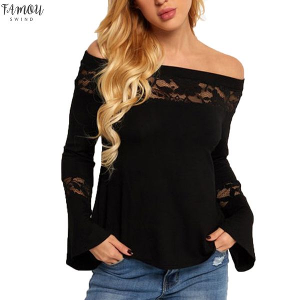 fashion women lace blouses ladies causal flare sleeve off shoulder lace blouse blusas mujer de moda 2020 solid fashion, White
fashion women lace blouses ladies causal flare sleeve off shoulder lace blouse blusas mujer de moda 2020 solid fashion, White