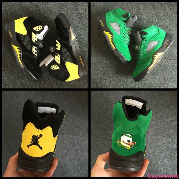 new 5 5s oregon ducks jumpducks mens basketball shoes green black yellow sport shoe breathable brand sneakers size 8-13
new 5 5s oregon ducks jumpducks mens basketball shoes green black yellow sport shoe breathable brand sneakers size 8-13
