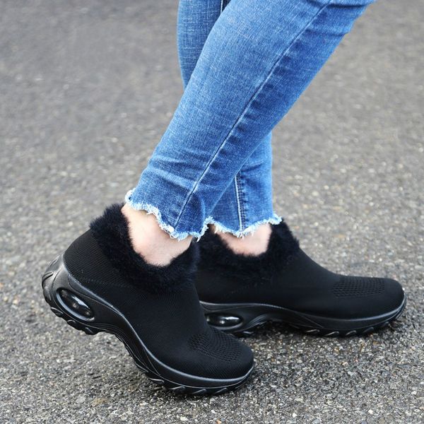 winter women sneakers flats platform shoes ladies wedge flats sneakers shoes women's lace up winter casual, Black
winter women sneakers flats platform shoes ladies wedge flats sneakers shoes women's lace up winter casual, Black
