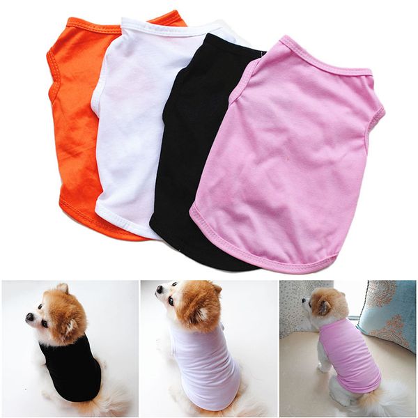 summer pet puppy clothes small dog vest casual pure color t shirt for cats soft polyester clothing black white pink orange
summer pet puppy clothes small dog vest casual pure color t shirt for cats soft polyester clothing black white pink orange
