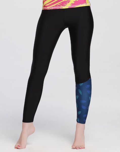 running pants printed black surfing leggings women swim tights swimming sun protection quick drying, Black;blue
running pants printed black surfing leggings women swim tights swimming sun protection quick drying, Black;blue