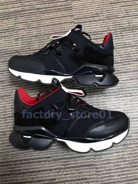 with box womens mens casual shoes spikes red bottom sneaker mesh patchwork matte leather chaussures espadrilles plate-forme, Black
with box womens mens casual shoes spikes red bottom sneaker mesh patchwork matte leather chaussures espadrilles plate-forme, Black