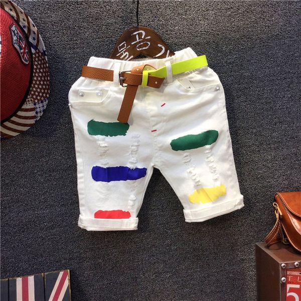2-7years paint ripped casual for boys summer short pants pockets hole white baby shorts y200704, Black
2-7years paint ripped casual for boys summer short pants pockets hole white baby shorts y200704, Black