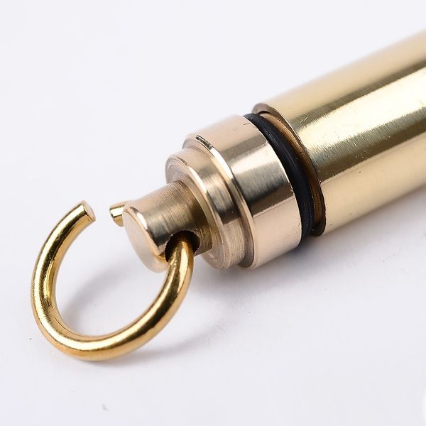 outdoor survival portable pure brass edc tool waterproof seal bottle capsule container bonus two waterproof ring climbing ropes
outdoor survival portable pure brass edc tool waterproof seal bottle capsule container bonus two waterproof ring climbing ropes