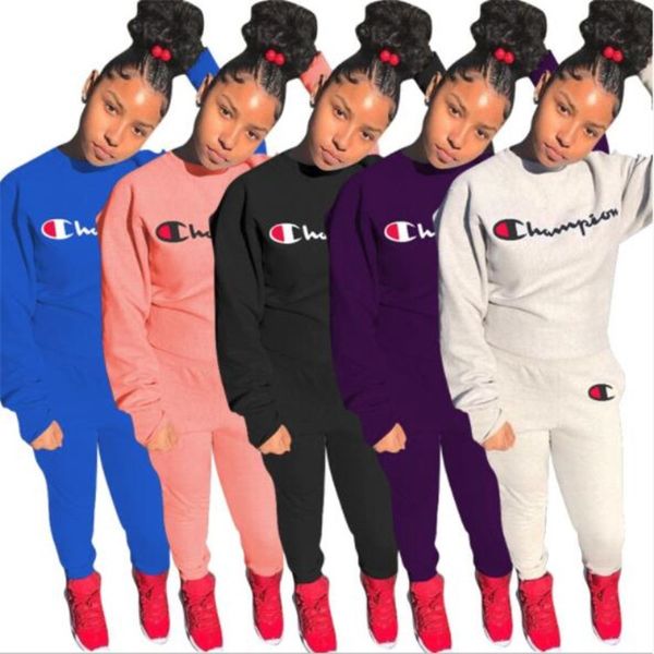 Champion women brand track uit letter 2 piece et long leeve t hirt kinny pant de igner fall winter clothing fa hion jogger uit 1141, White
Champion women brand track uit letter 2 piece et long leeve t hirt kinny pant de igner fall winter clothing fa hion jogger uit 1141, White