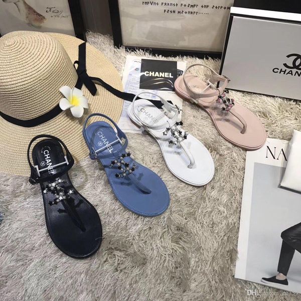 2020 casual sandals designer ladies shoes pearl effect ladies fashion sandals effect with box size 35-40, Black
2020 casual sandals designer ladies shoes pearl effect ladies fashion sandals effect with box size 35-40, Black