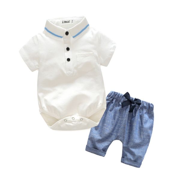 Gentleman Boy Kids clothing summer sets turn down collar white colors short sleeve Romper + short sets summer boy clothing sets
Gentleman Boy Kids clothing summer sets turn down collar white colors short sleeve Romper + short sets summer boy clothing sets