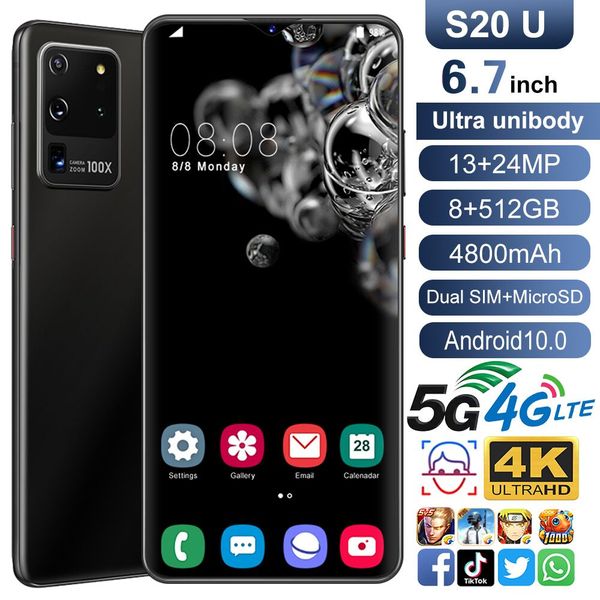 s20u cross-border new explosion spot 6.7 inch water drop large screen android domestic smartphone phone oem customization
s20u cross-border new explosion spot 6.7 inch water drop large screen android domestic smartphone phone oem customization