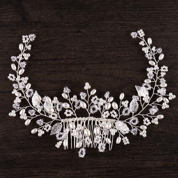 forseven silver simulated pearl beads leaf flower hair combs jewelry headdress bride tiara women wedding hair accessories jl, Golden;white
forseven silver simulated pearl beads leaf flower hair combs jewelry headdress bride tiara women wedding hair accessories jl, Golden;white
