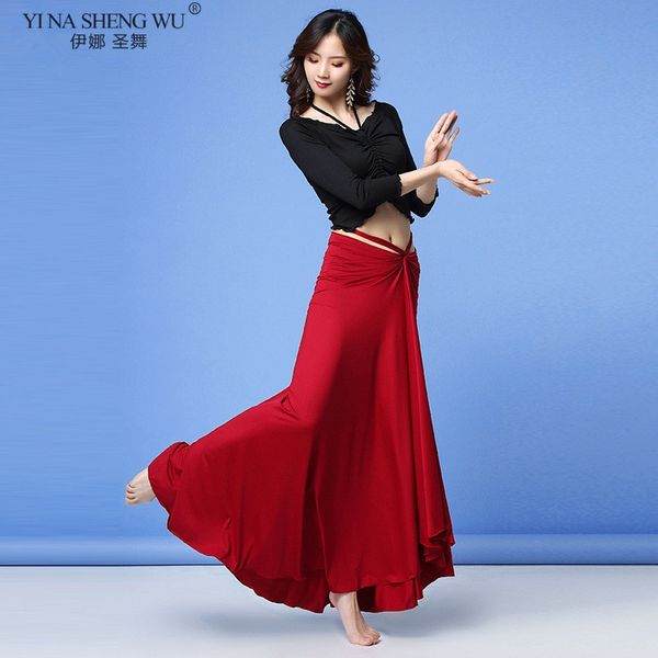 belly dance costume women practice wear suit long sleeve belly dancing dress performance clothes long skirt 2pcs set, Black;red
belly dance costume women practice wear suit long sleeve belly dancing dress performance clothes long skirt 2pcs set, Black;red