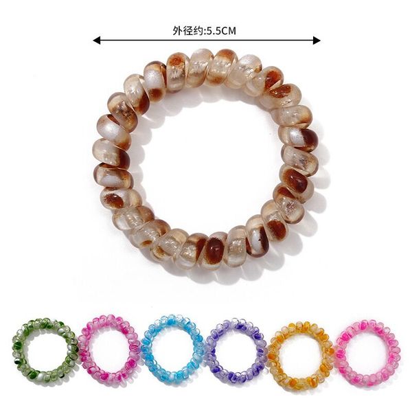 telephone wire hair band printed design ponytail holder elastic phone cord line hair tie hair accessories, Slivery;white
telephone wire hair band printed design ponytail holder elastic phone cord line hair tie hair accessories, Slivery;white