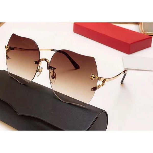 luxury designer sunglasses rimless frames metal spectacles ladies designer sunglasses avant-garde style uv400 glasses 5899 with original box, White;black
luxury designer sunglasses rimless frames metal spectacles ladies designer sunglasses avant-garde style uv400 glasses 5899 with original box, White;black