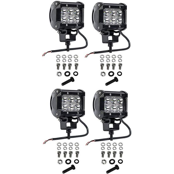 led light bar, 4x 18w flood led pods work lights driving fog lights for , off road, truck, car, atv, suv
led light bar, 4x 18w flood led pods work lights driving fog lights for , off road, truck, car, atv, suv