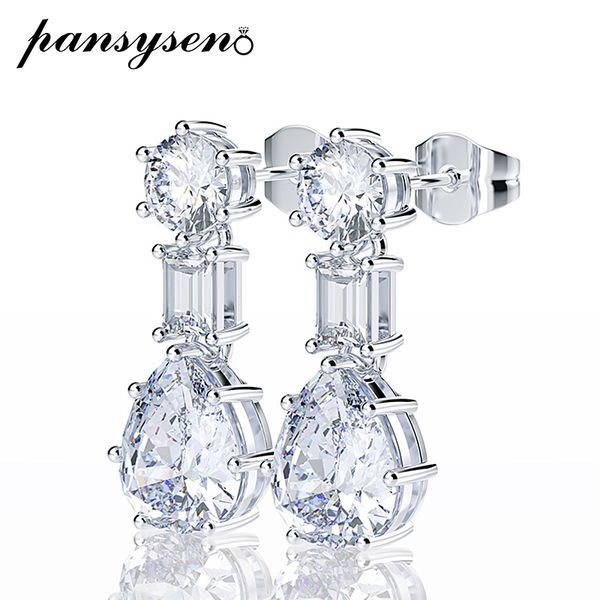 pansysen brand wedding engagement created moissanite drop earrings for women diamond zircon silver 925 jewelry dangle earrings, Golden;silver
pansysen brand wedding engagement created moissanite drop earrings for women diamond zircon silver 925 jewelry dangle earrings, Golden;silver