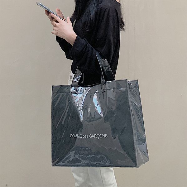 bag rei kawa kubo cdg same large capacity black kraft pvc shopping bag tote 
bag rei kawa kubo cdg same large capacity black kraft pvc shopping bag tote
