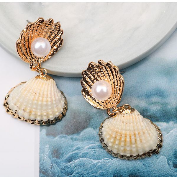 trend new natural shell earrings pearl beads ear studs cold breeze beautiful personality fashion earrings jewelry, Golden
trend new natural shell earrings pearl beads ear studs cold breeze beautiful personality fashion earrings jewelry, Golden