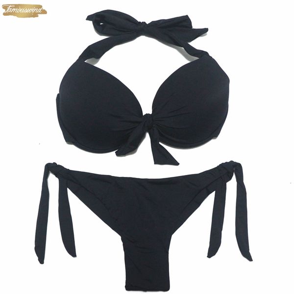 2019 bikini swimsuits women push up bikini set brazilian solid cut classic bottom bathing plus size swimwear, White;black
2019 bikini swimsuits women push up bikini set brazilian solid cut classic bottom bathing plus size swimwear, White;black