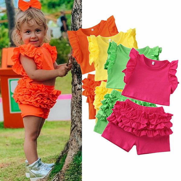 2020 summer infant baby girl t-shirt ruffle + shorts pants summer outfits clothes set 0-24 months, White
2020 summer infant baby girl t-shirt ruffle + shorts pants summer outfits clothes set 0-24 months, White