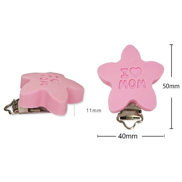 10 pcs star shape silicone pacifier clips silicone bead teether teething accessories pacifier holder nipple clasps
10 pcs star shape silicone pacifier clips silicone bead teether teething accessories pacifier holder nipple clasps
