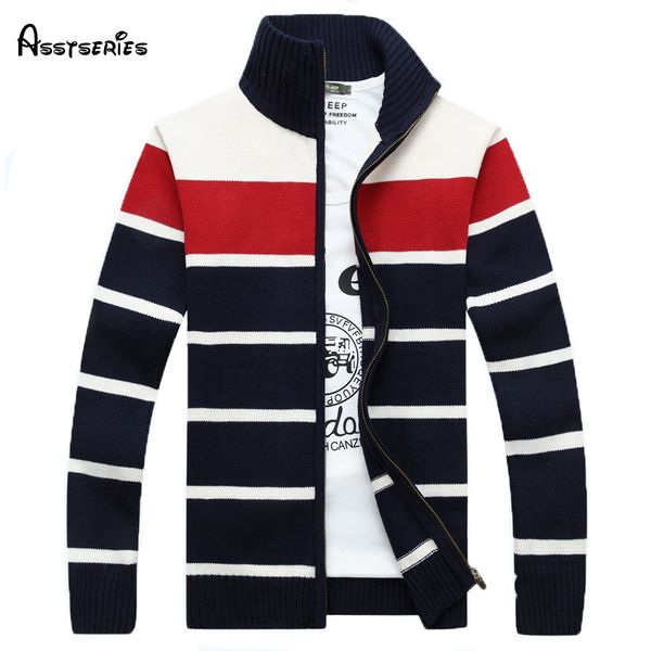 men's new atumun striped cardigan sweater male youth plus white,red,yellow&gray ~xxxl 78, White;black
men's new atumun striped cardigan sweater male youth plus white,red,yellow&gray ~xxxl 78, White;black