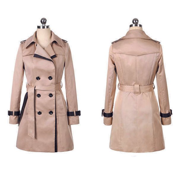 fashion autumn trench coat for women korean style long coat women plus size casaco clothes sobretudo feminino, Tan;black
fashion autumn trench coat for women korean style long coat women plus size casaco clothes sobretudo feminino, Tan;black