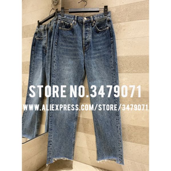 2020 new foot mouth dislocation ladder jeans high waist elastic slim waist thin hip feet pants casual women's pants, Blue
2020 new foot mouth dislocation ladder jeans high waist elastic slim waist thin hip feet pants casual women's pants, Blue