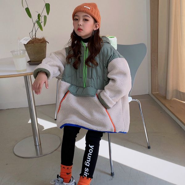 new style 2019 winter girls pullover coat baby girls hooded lamb cashmere jacket kids fashion personality patchwork coat, Blue;gray
new style 2019 winter girls pullover coat baby girls hooded lamb cashmere jacket kids fashion personality patchwork coat, Blue;gray