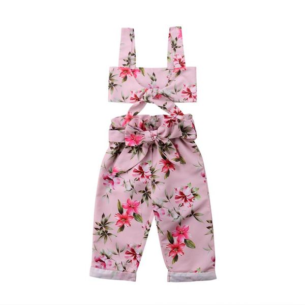 2018 newly fashion sweet summer toddler baby girls 2pcs sets sleeveless vest floral print bow belt pants clothes 6m-5y, White
2018 newly fashion sweet summer toddler baby girls 2pcs sets sleeveless vest floral print bow belt pants clothes 6m-5y, White