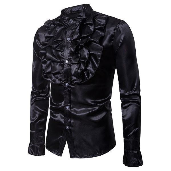 new fashion cotton shirt chemise homme social club prom men slim fit long sleeve camisa masculina luxury gold black shirts, White;black
new fashion cotton shirt chemise homme social club prom men slim fit long sleeve camisa masculina luxury gold black shirts, White;black