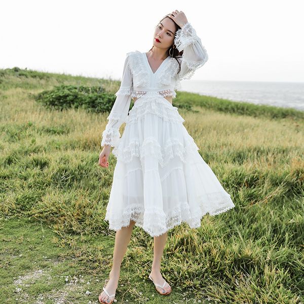 summer luxury beach dress women vacation bohemian holiday white elegant lace patchwork ladies dresses high quality
summer luxury beach dress women vacation bohemian holiday white elegant lace patchwork ladies dresses high quality