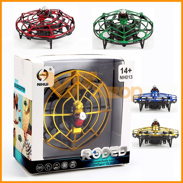 

intelligent induction ufo mini quadcopter gesture sensing smart flying aircraft helicopter toy rc drone for children kids gifts