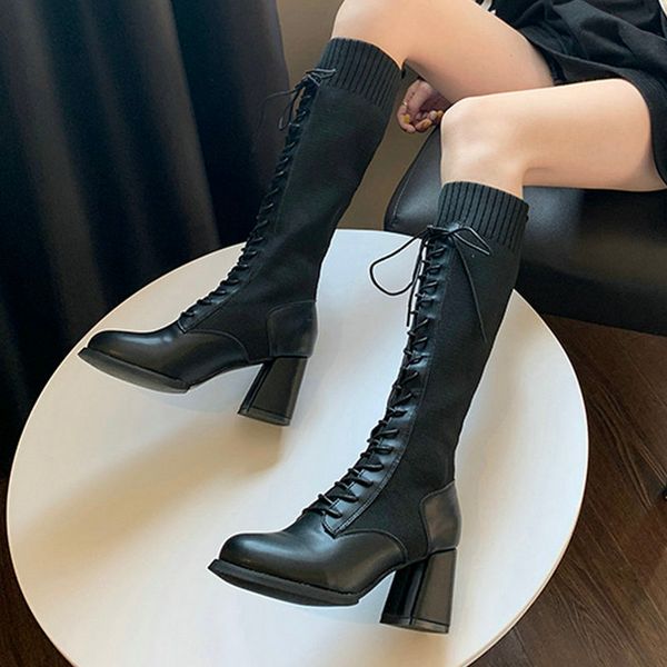 size 35-51 nice new knee high pretty black boots women autumn europe style vogue shoes woman high heels female formal dress boot
size 35-51 nice new knee high pretty black boots women autumn europe style vogue shoes woman high heels female formal dress boot