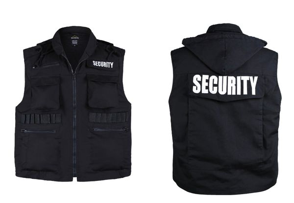 mens womens army style security uniform vest - black -size s, m,,xl,2xl, Black;white
mens womens army style security uniform vest - black -size s, m,,xl,2xl, Black;white