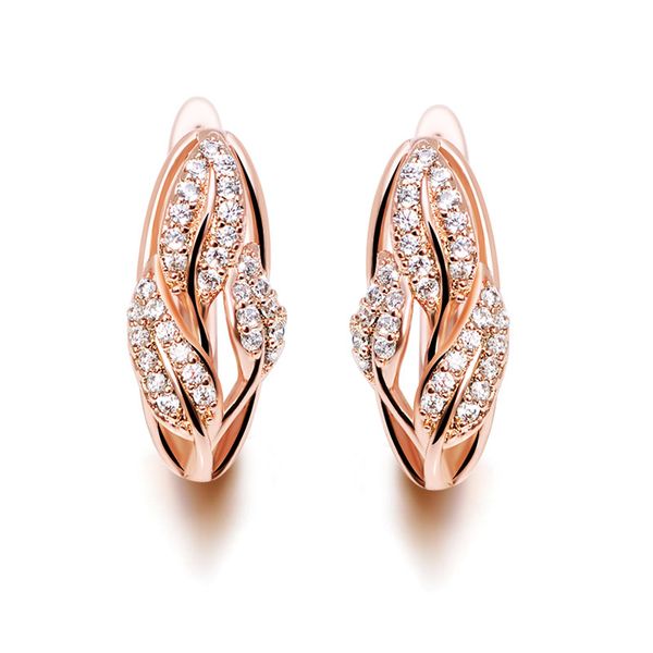 mxgxfam rose 585 gold color mirco zircon leaf hoop earrings for women fashion jewelry good quality, Golden;silver
mxgxfam rose 585 gold color mirco zircon leaf hoop earrings for women fashion jewelry good quality, Golden;silver