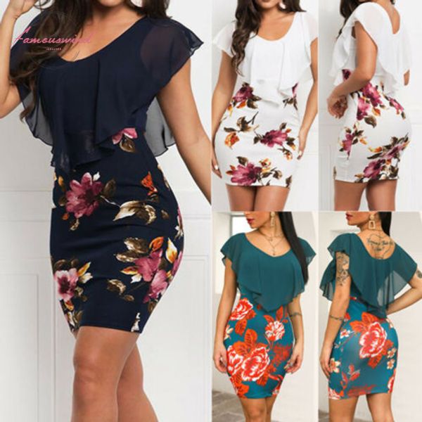 women summer ruffle sleeve print floral slim casual dresses party cocktail short mini dress new drop shipping, Black;gray
women summer ruffle sleeve print floral slim casual dresses party cocktail short mini dress new drop shipping, Black;gray