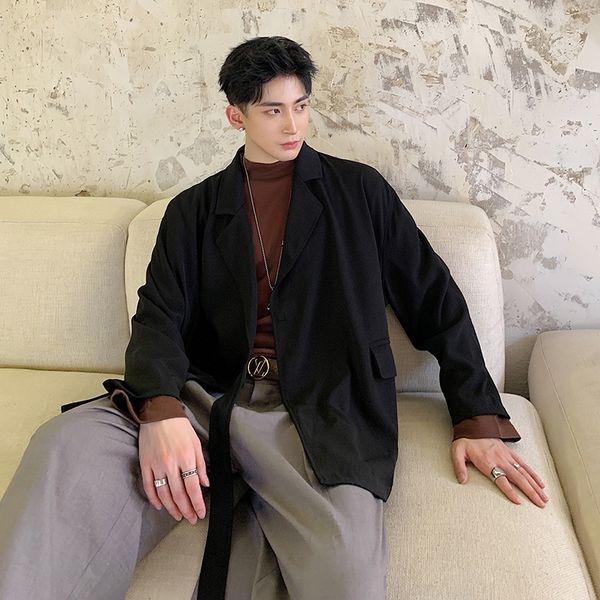 2020 spring and autumn new youth popular single button personality lace solid color trench coat fashion casual wild top, Tan;black
2020 spring and autumn new youth popular single button personality lace solid color trench coat fashion casual wild top, Tan;black