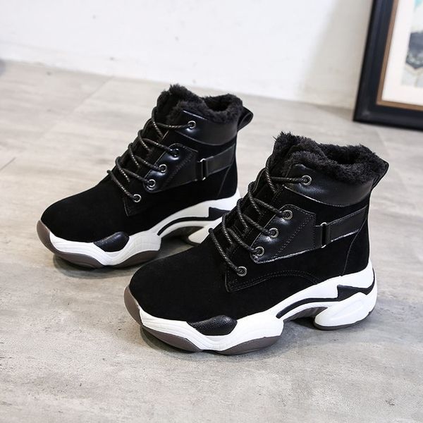 women snow boots winter fur ankle booties female warm plush suede rubber casual flats fashion platform ladies shoes new designer, Black
women snow boots winter fur ankle booties female warm plush suede rubber casual flats fashion platform ladies shoes new designer, Black