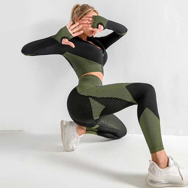 seamless women yoga sets female sport gym suits wear running clothes 2pcs set fitness sport yoga suit long sleeve clothing, White;red
seamless women yoga sets female sport gym suits wear running clothes 2pcs set fitness sport yoga suit long sleeve clothing, White;red