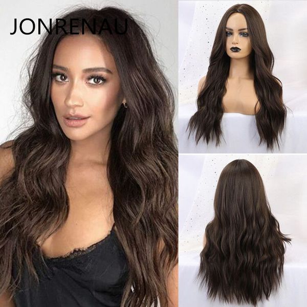 jonrenau dark brown 24 inches long synthetic natural wave hair wigs heat resistant hair center pasrt wigs for black women
jonrenau dark brown 24 inches long synthetic natural wave hair wigs heat resistant hair center pasrt wigs for black women