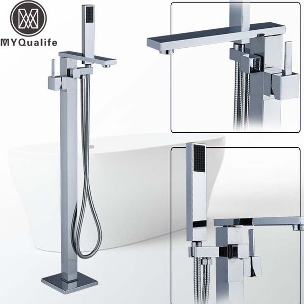 bright chrome bathtub faucet floor mounted single handle bath shower set standing bathroom tub mixer tap with handshower
bright chrome bathtub faucet floor mounted single handle bath shower set standing bathroom tub mixer tap with handshower