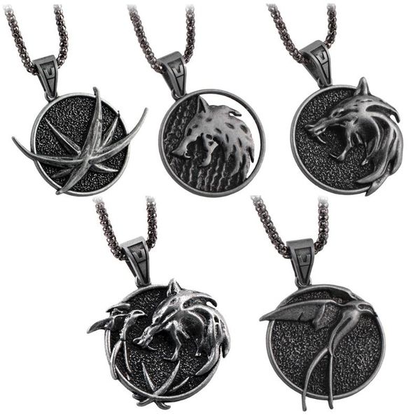 3.8 cm gothic witch wizard pendant necklace wolf head bird shape geralt animal collar chain punk bijouteries for men vintage, Silver
3.8 cm gothic witch wizard pendant necklace wolf head bird shape geralt animal collar chain punk bijouteries for men vintage, Silver
